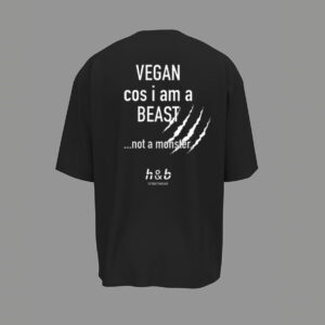 VEGAN COS I AM A BEAST Oversized Shirt – UNISEX