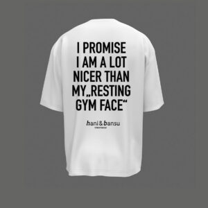 RESTING GYM FACE Oversized Shirt – UNISEX